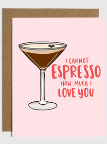  Espresso Martini Love Card
