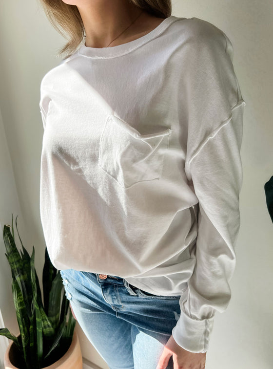 Free People Fade Into You Long Sleeve Top