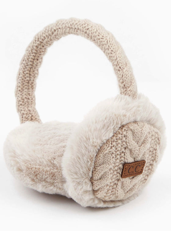 Cable Knit Ear Muffs