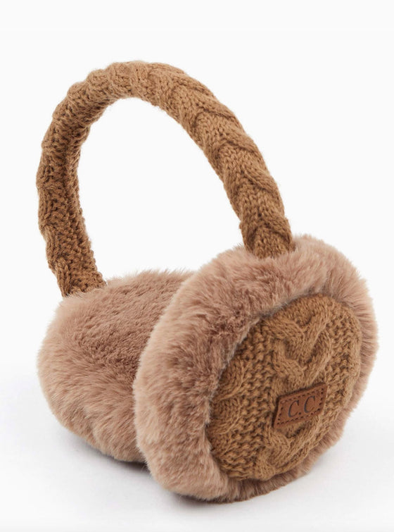Cable Knit Ear Muffs