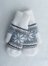 Snowflake Mittens With Sherpa Lining