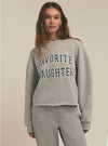 Favorite Daughter Cropped Collegiate Sweatshirt in 2 Colors