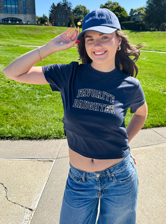 favoritedaughtercroppedcollegiatetee