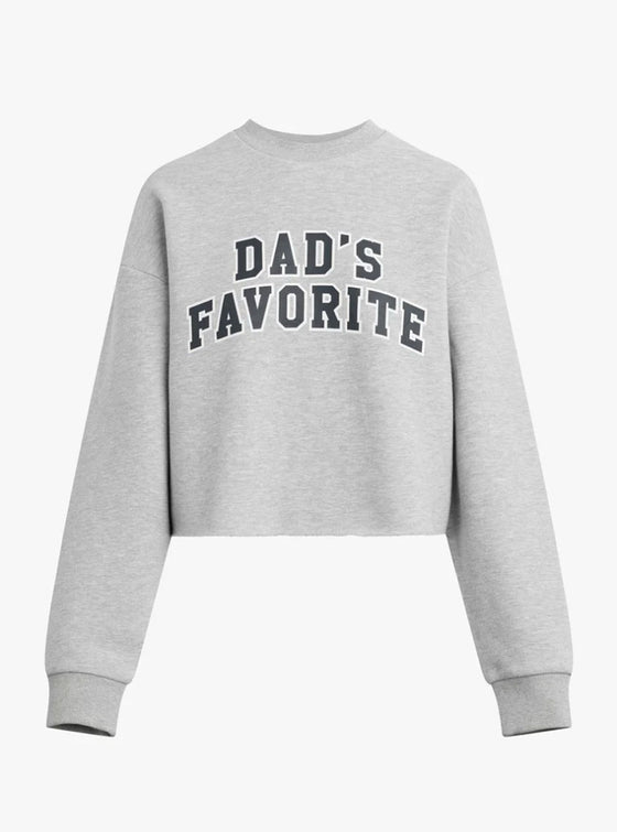 Favorite Daughter Cropped Dad's Favorite Sweatshirt