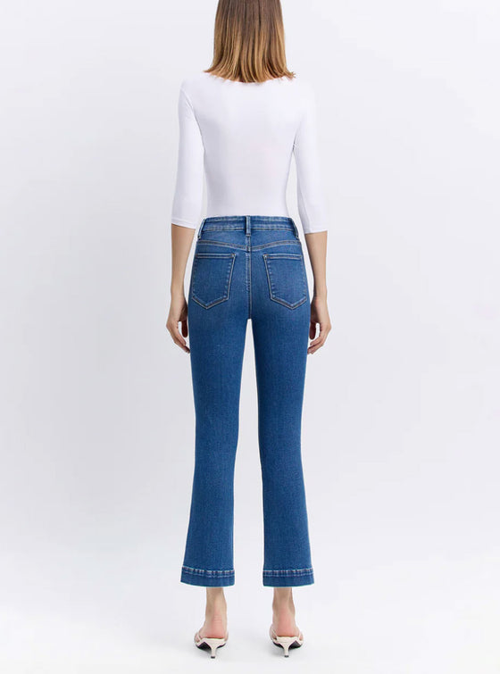 Vervet High Rise Cropped Flare Jeans