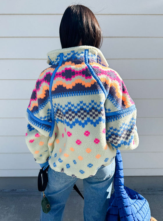 FP Movement Printed Mountain High Half Zip Fleece