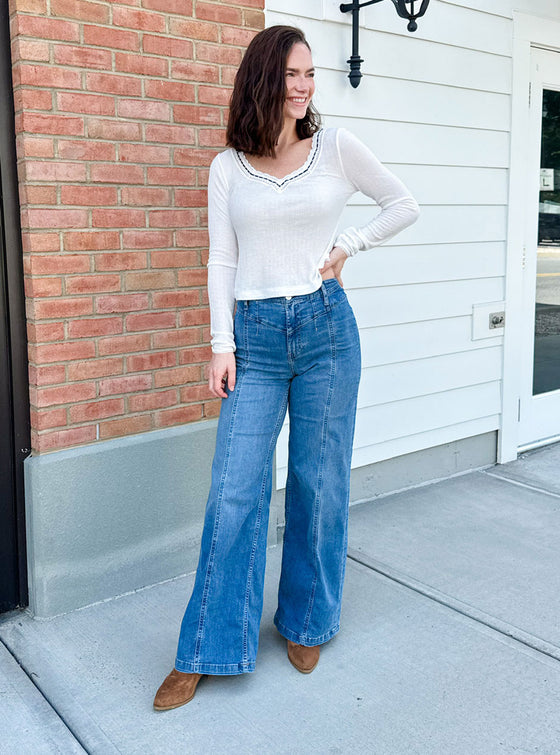 Free People Libre Wide Leg Jeans