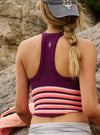Free People All Clear V Neck Stripe Cami Top