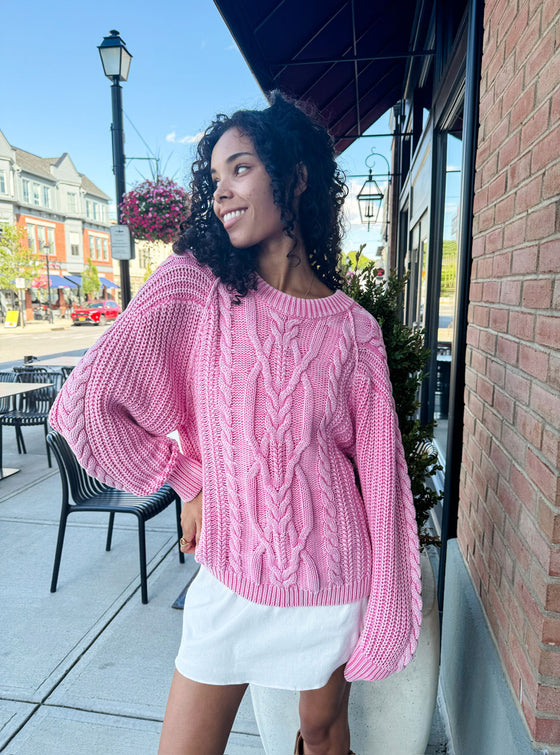 Free People Frankie Cable Sweater