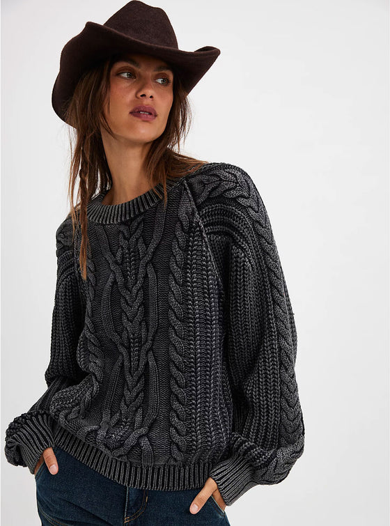 Free People Frankie Cable Sweater