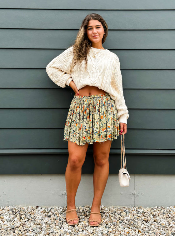 Free People Frankie Cable Sweater
