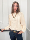 Free People Frankie Cable Sweater