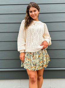  Free People Frankie Cable Sweater