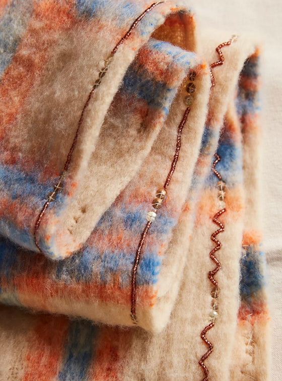 Free People Highland Plaid Skinny Scarf in 2 Colors