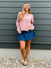 Free People Paradise Found Denim Skort