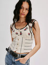 Free People Rose Bud Knit Top