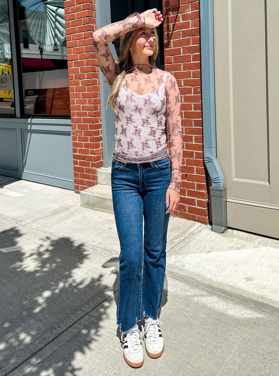 Free People Two Tone Lady Lux Layering Top