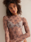 Free People Two Tone Lady Lux Layering Top