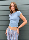 Free People Wait A Minute Baby Tee In 2 Colors