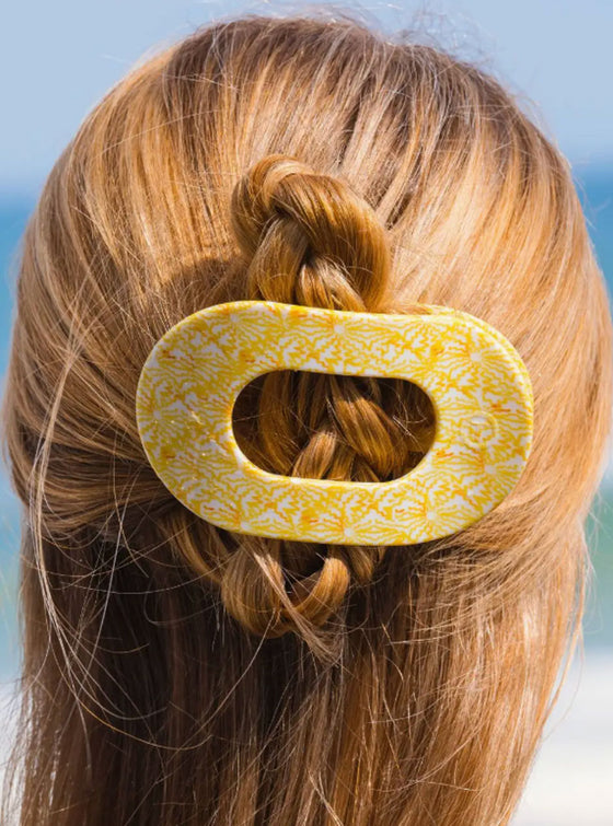 Teleties Round Flat Large Hair Clip In 3 Colors