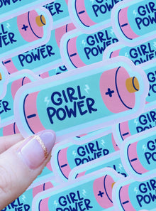  Girl Power Battery Sticker