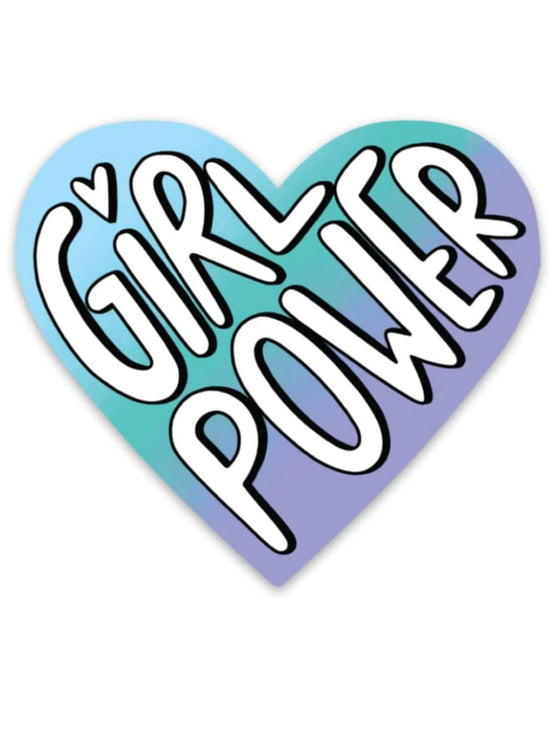 Girl Power Heart Sticker
