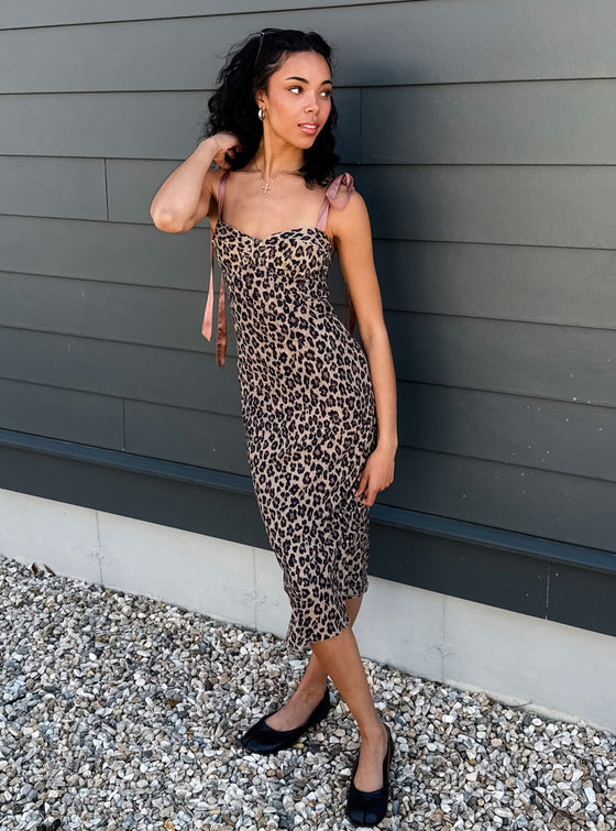 Free Printed Got Glam Slip Dress