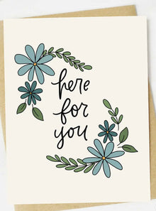  Here For You Sympathy Card
