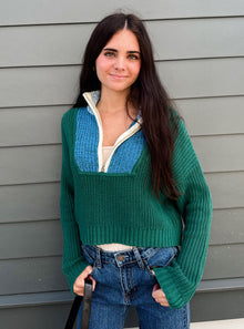  Highland Hunting Half-Zip Sweater