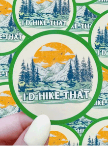  I'd Hike That Sticker