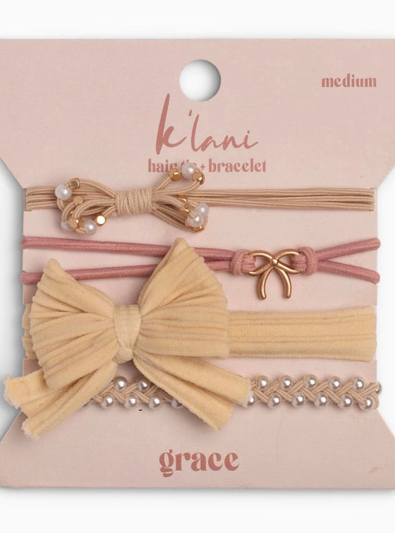 K'Lani Grace Hair Tie Bracelets - Medium