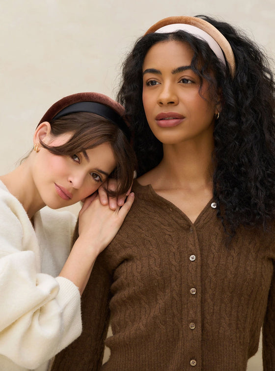 Kitsch Satin and Velvet Headband Set in 2 Colors