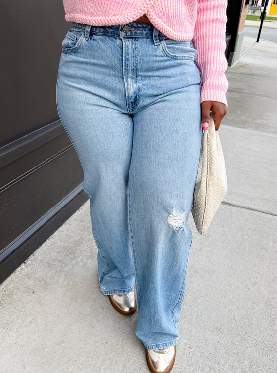 Vervet Kris Super High Rise Baggy Wide Jeans