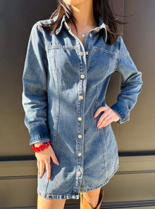  Denim Daydreamer Mini Dress