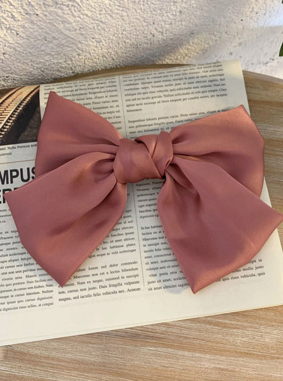 Sweet Intentions Satin Hair Bow in 2 Colors