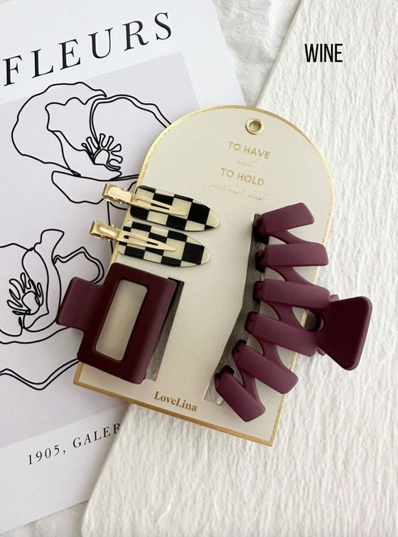 Vintage Vibes Hair Clip Set