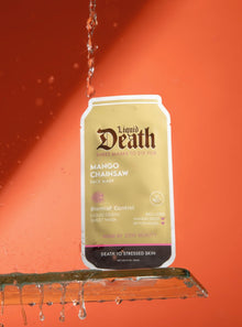  Mango Chainsaw Liquid Death Blemish Control Face Mask