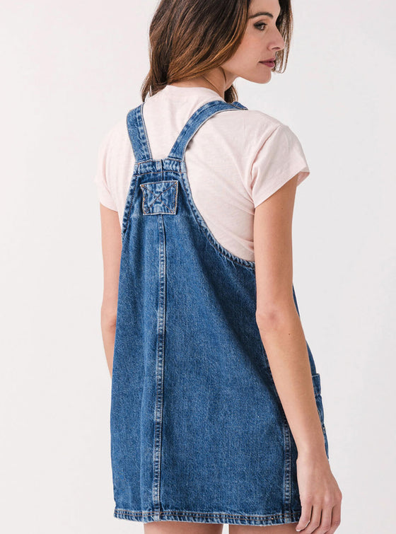 Free People Overall Smock Mini Dress