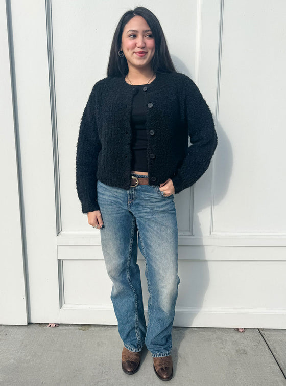 The Cozy Cardi - Black