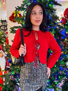 The Scarlet Bow Cardigan