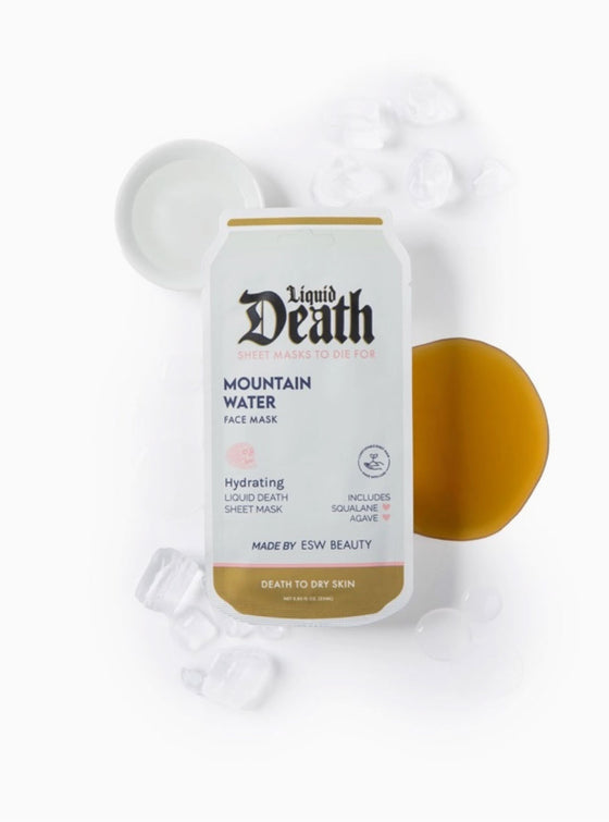 Mountain Water Liquid Death Hyrdating Face Mask