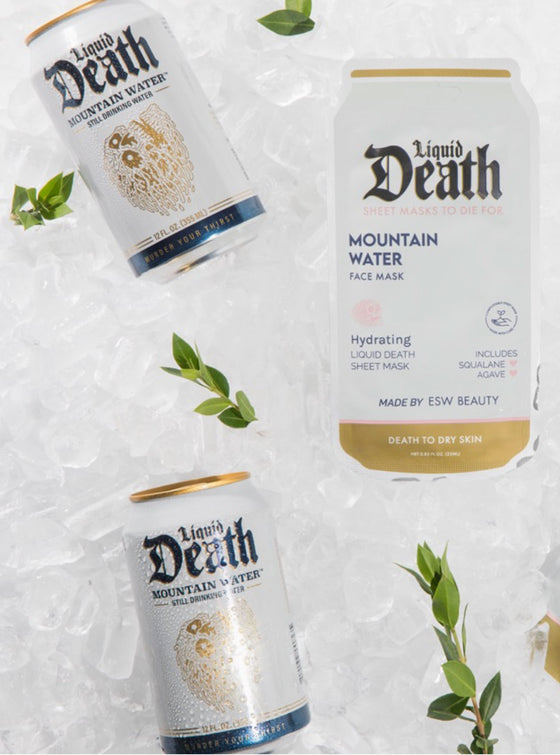 Mountain Water Liquid Death Hyrdating Face Mask