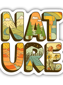  Nature Lettering Sticker