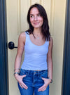 Nikibiki Clean Line Sweet Heart Tank Top in 3 Colors