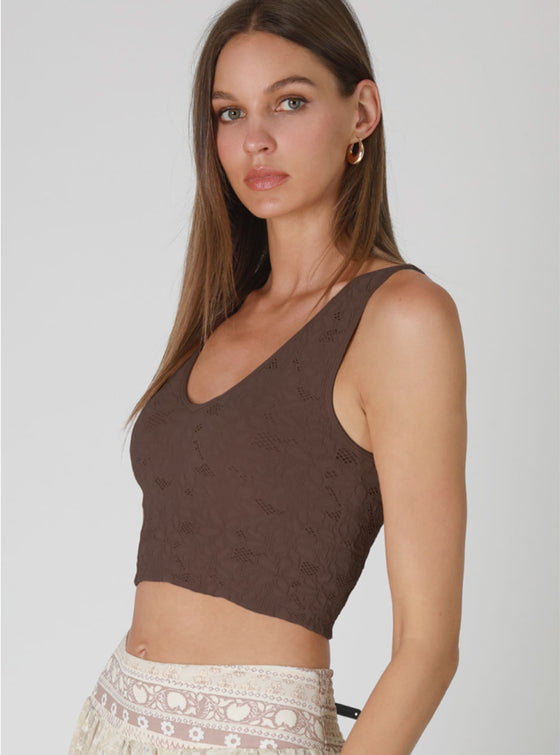 Nikibiki Lace V-Neck Tank Top in 2 Colors
