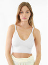 NikiBiki Ribbed V-Neck Bra Top in 3 Colors