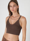 NikiBiki Vintage Ribbed V-Neck Bra Top in 3 Colors