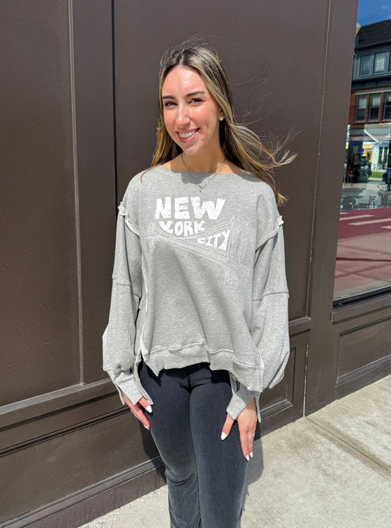 Free People Graphic Camden Pullover