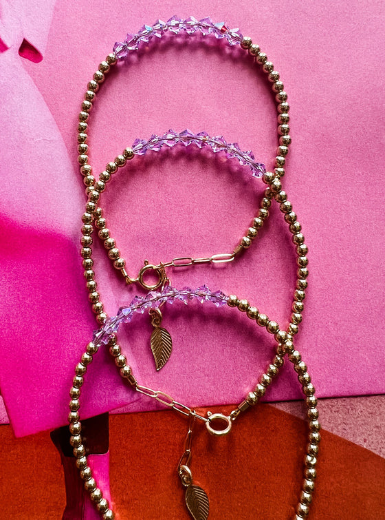 Bara Boheme Crystal Bar Bracelet