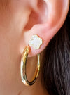 Bara Boheme Clover Stud Earrings in Two Colors